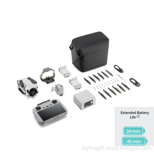 20Km flying distance Mini 4 Pro fly more combo plus drone With RC2 Screen Remote Controller 34 or 45 min flight time battery